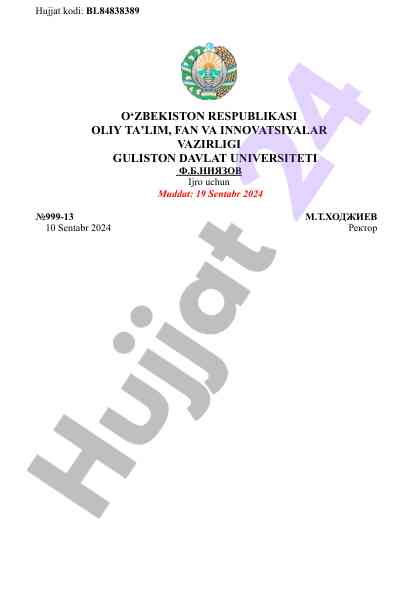 Yilning eng faol talabasi tanlovi dasturi taqdimoti