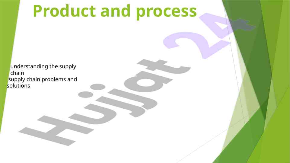 Understanding supply chain concepts and vocabulary