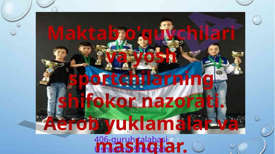 Maktab o'quvchilari va yosh sportchilarning shifokor nazorati