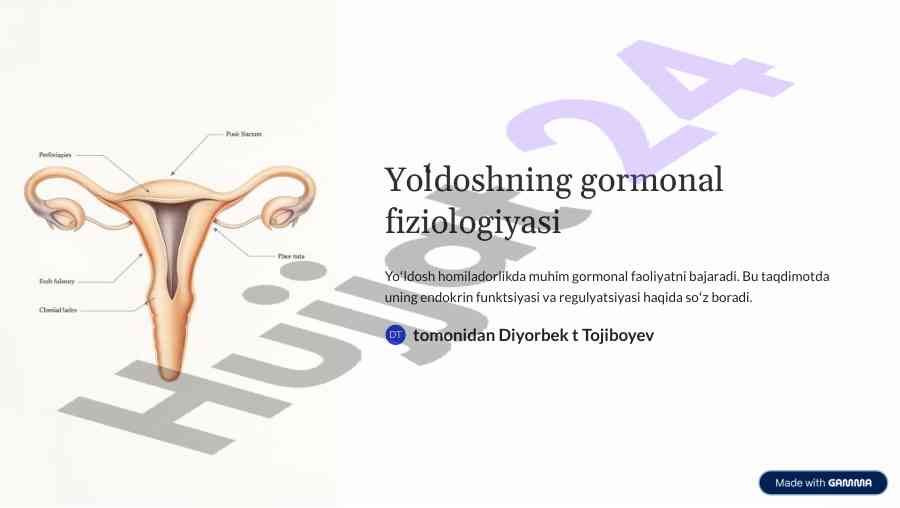 Yo'ldoshning gormonal fiziologiyasi va funktsiyalari