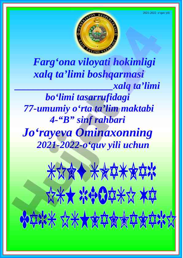 O‘quvchilarni tarbiyalash tizimidagi yangiliklar