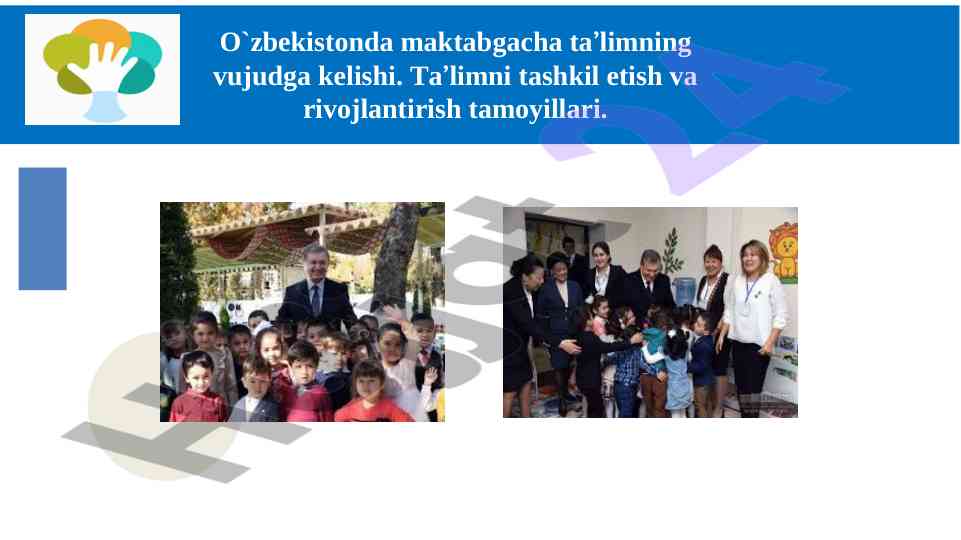 O'zbekistonda maktabgacha ta'limning tarixiy rivojlanishi