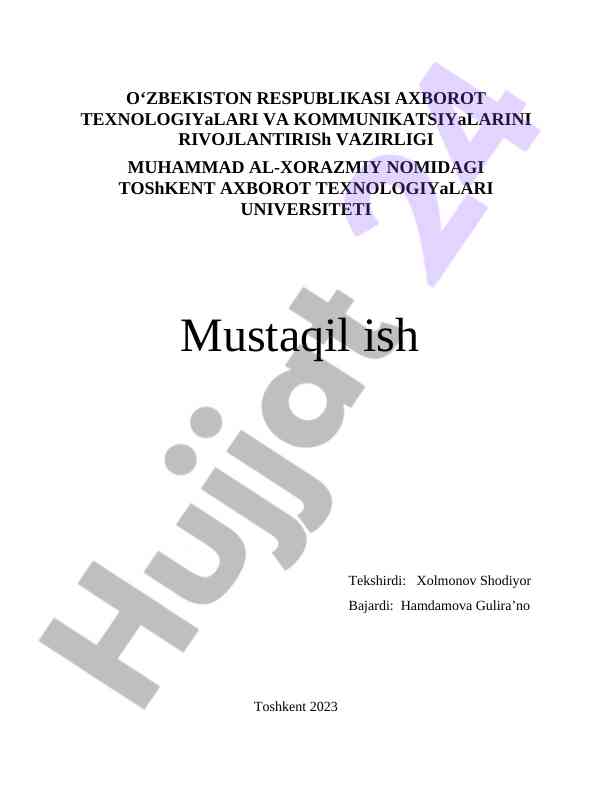 O‘zbekiston axborot texnologiyalari rivojlantirish