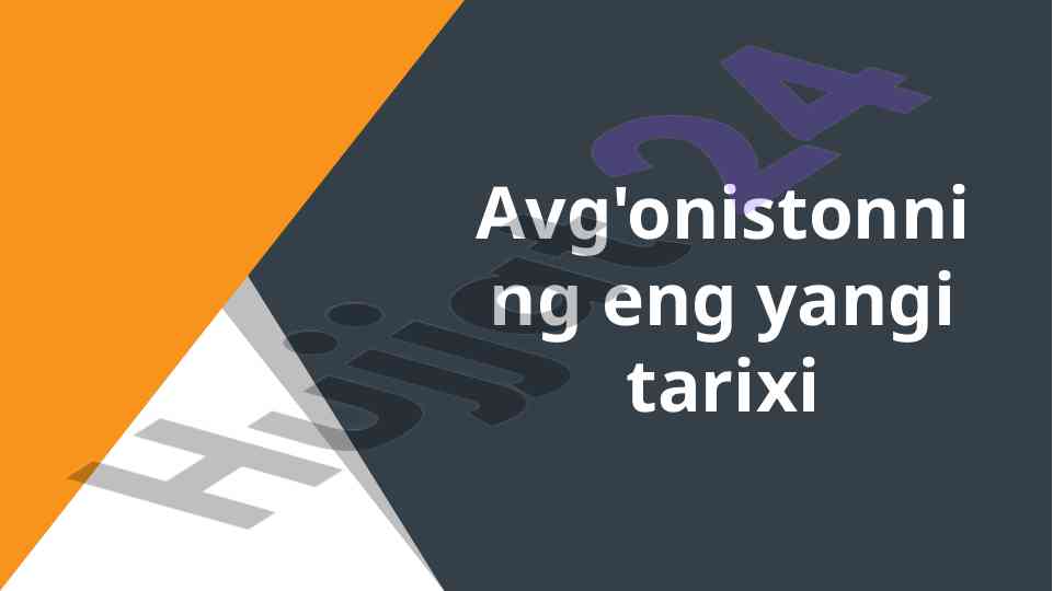 Avg'onistonning eng yangi tarixi va ta'sirlari