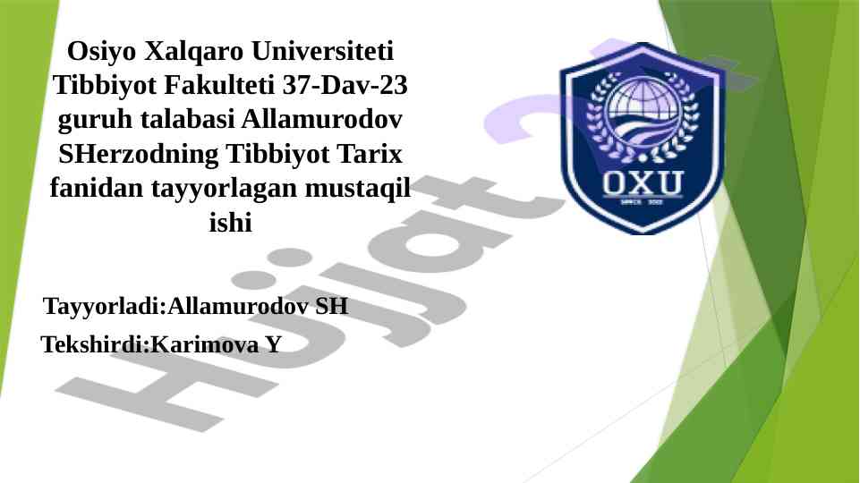 Tibbiyot tarixida tarixiy manbalarning ahamiyati