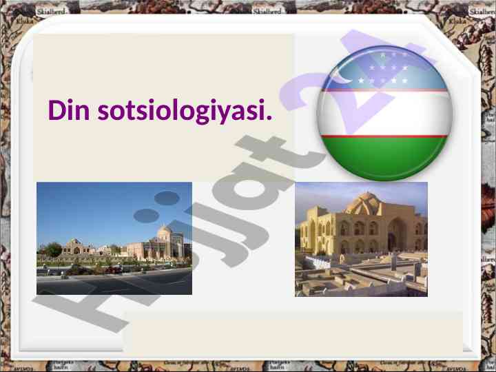 Din sotsiologiyasi va insoniyat rivoji