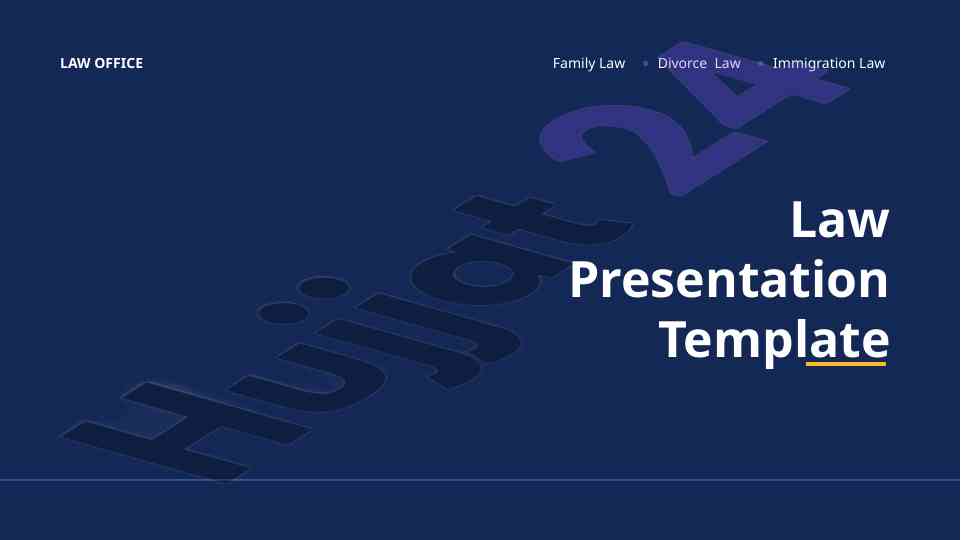 Law presentation template overview and guidelines