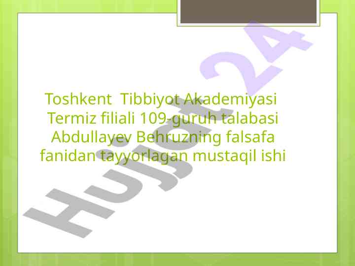 Dunyoiy bilimlar rivoji va falsafiy tafakkur