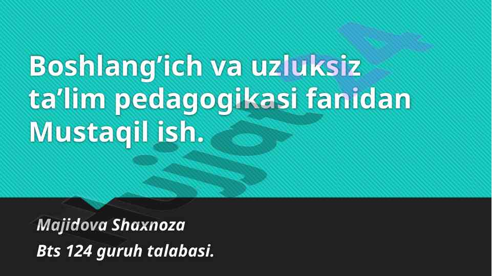 Pedagogika fanining ilmiy tadqiqot metodlari