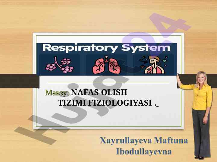 Nafas olish tizimi fiziologiyasi haqida referat
