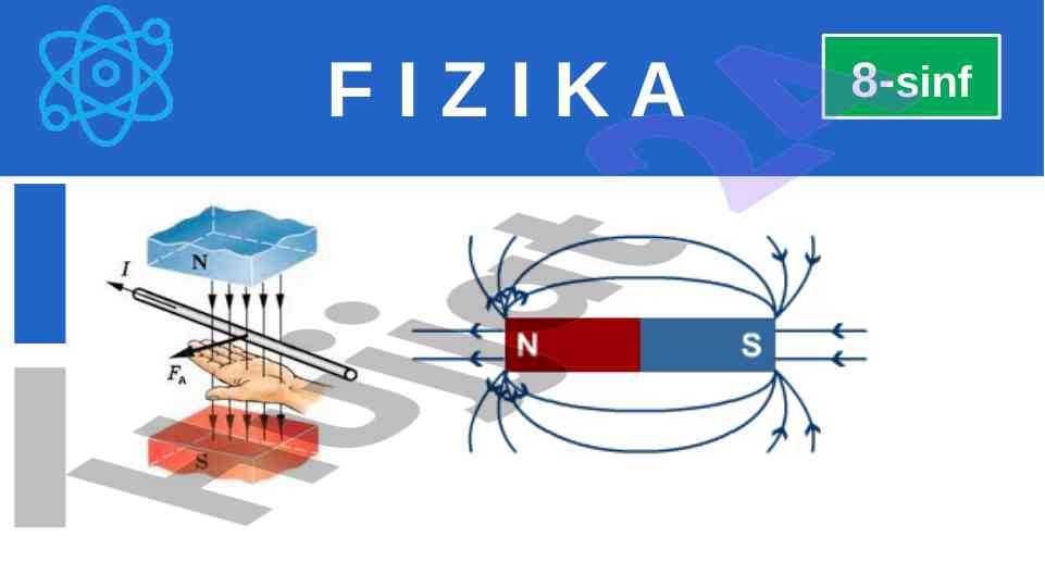 Fizika 8-sinf masalalar yechish bo‘yicha qo‘llanma