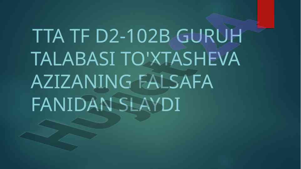 Farobiyning ilmiy falsafiy qarashlari mavzusi