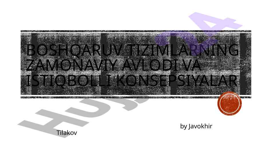 Zamonaviy telekommunikatsiya tizimlari evolyutsiyasi