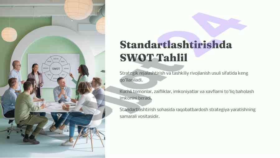Swot tahlil strategik rejalashtirishning ahammiyati