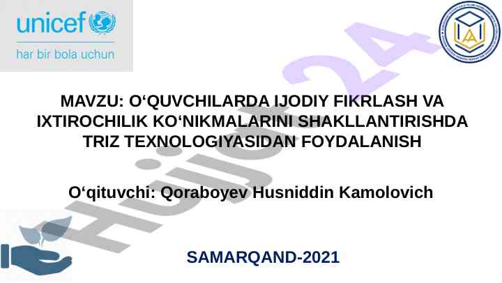 Triz texnologiyasidan foydalanish vositalari