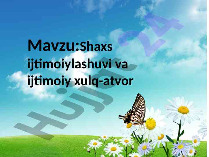 Shaxs ijtimoiylashuvi va ijtimoiy xulq-atvor