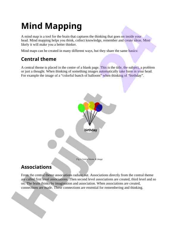 Mind mapping techniques for enhanced thinking skills