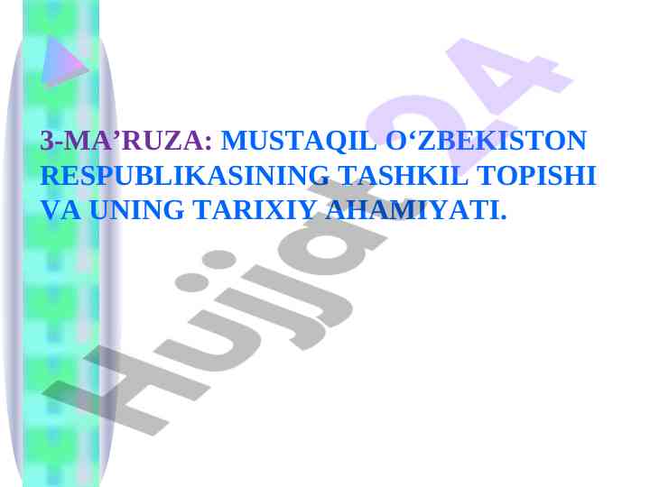 Mustaqil o'zbekistonda tarixiy ahamiyat va rivojlanish