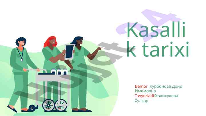 Kasallik tarixi: gipertoniya tahlili va diagnostika