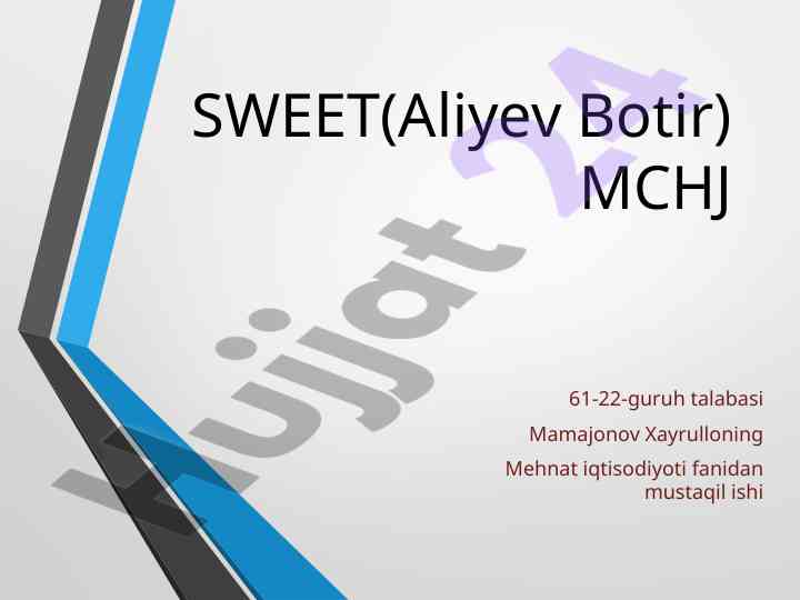 Mehnat iqtisodiyoti: korxona tashkiloti va jarayonlar