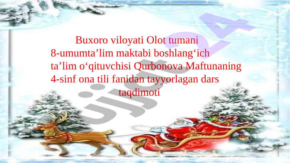 Mustahkamlash dars taqdimoti 4-sinf ona tili