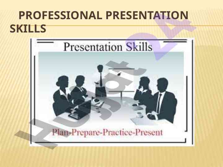 Professional presentation skills guide for effective delivery