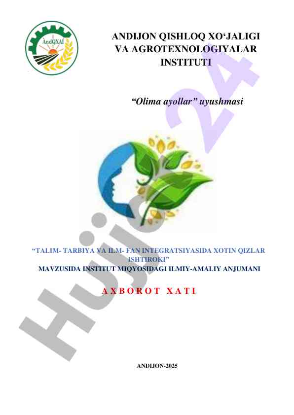 Talim tarbiya va ilm-fan integratsiyasida xotin qizlar
