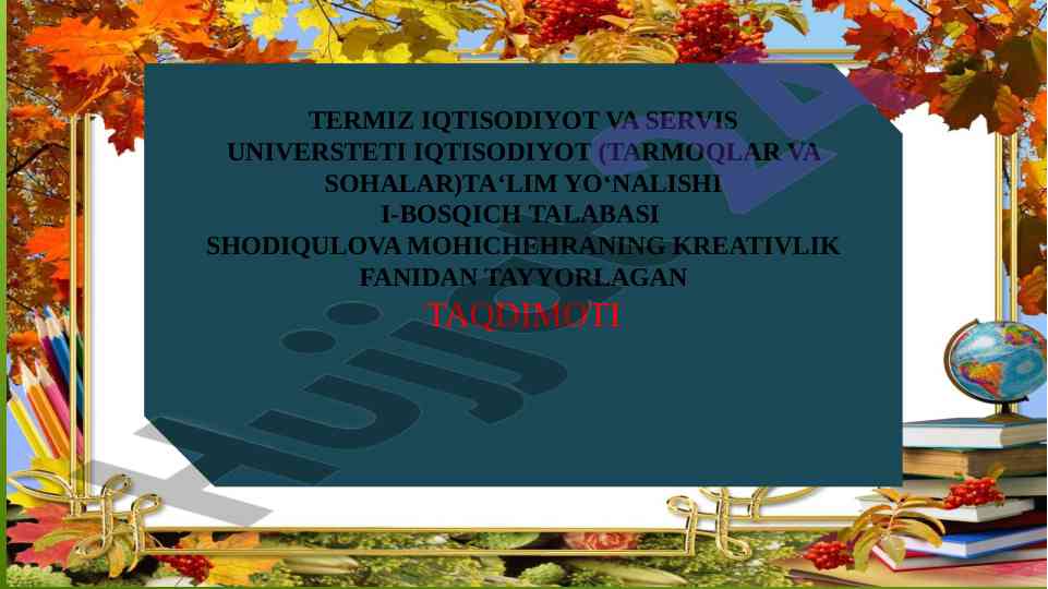 Maktabgacha ta'lim tashkilotlarida rahbarlik