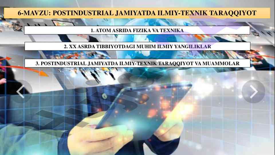 Postindustrial jamiyatda ilmiy-texnik taraqqiyot