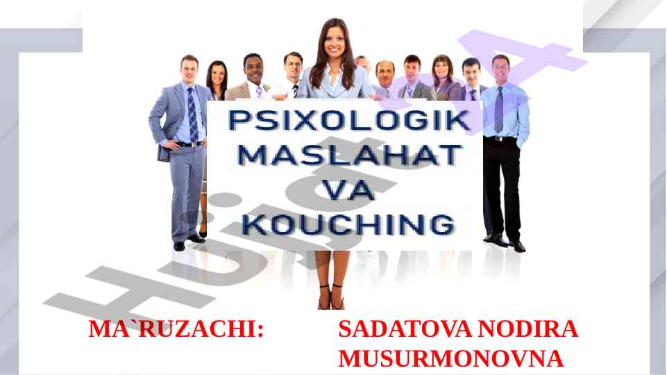 Psixologik konsultatsiya jarayoni mavzusi