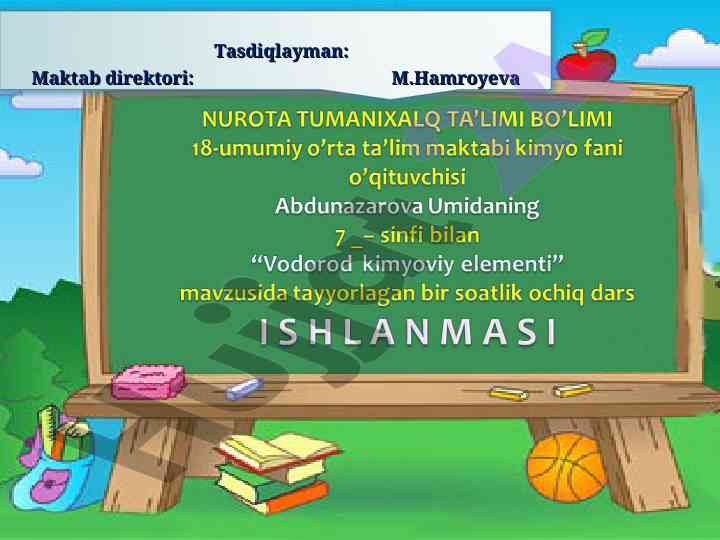 Dars ishlanmalari ta'lim maqsadlari va usullari