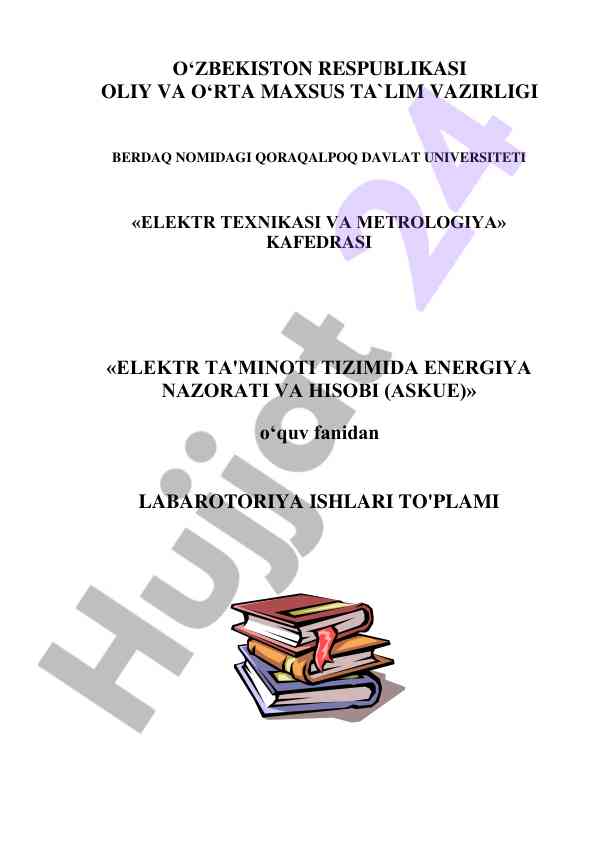 Elektr ta'minoti tizimida energiya nazorati