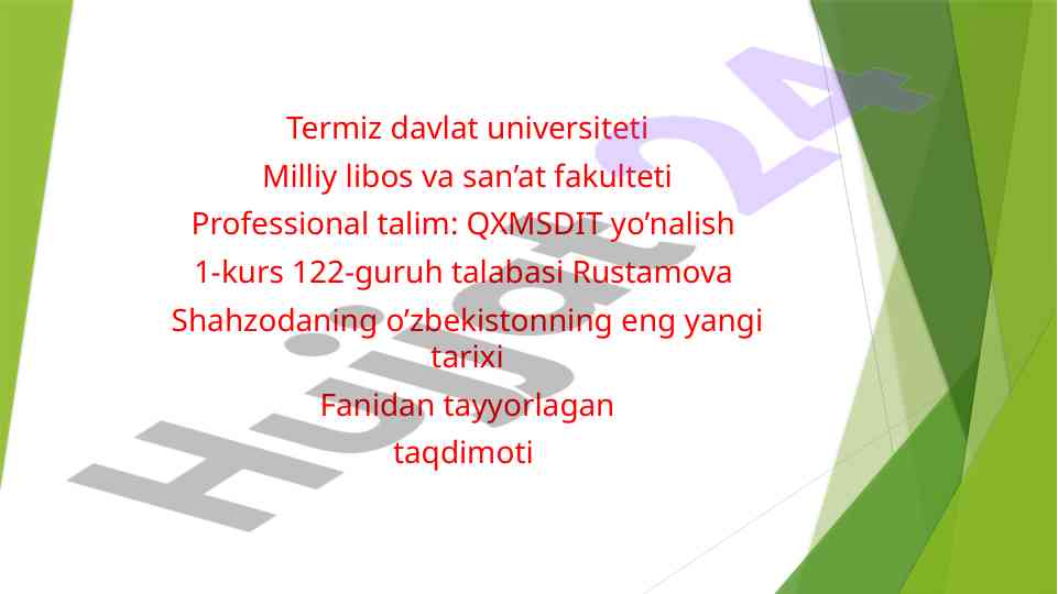 O‘zbekiston respublikasi prezidentining ma’naviy tarbiyasi