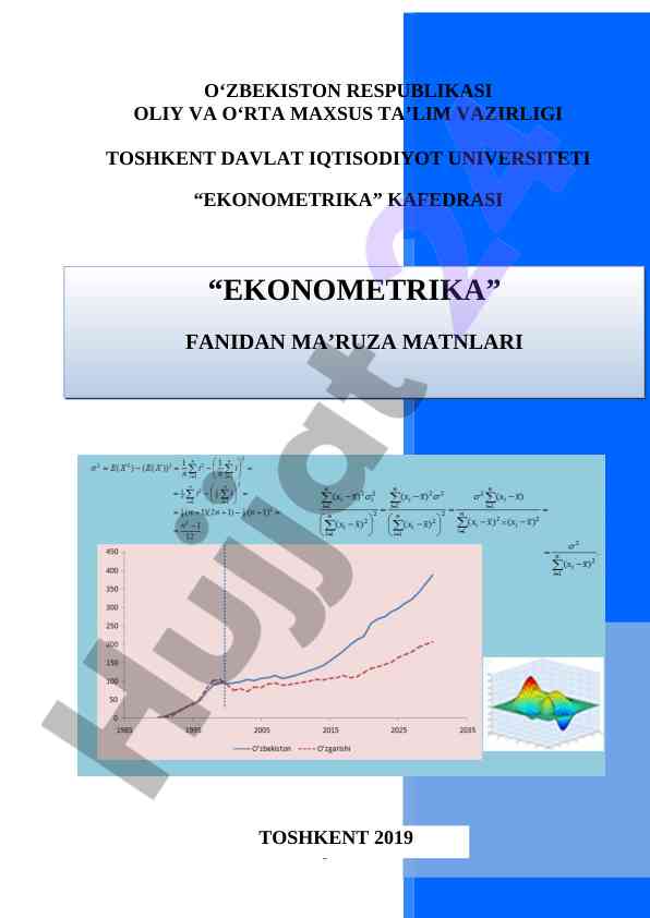 Iqtisodiyotda modellashtirish asoslari va tasnifi