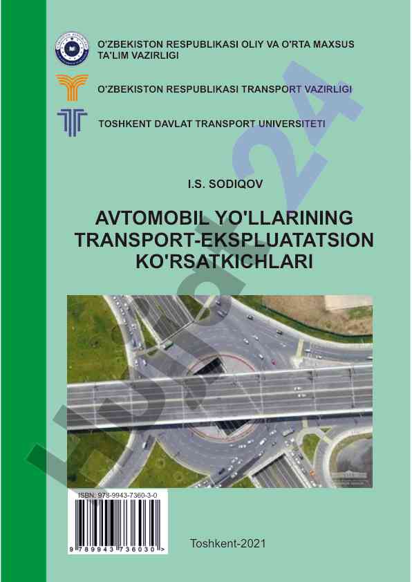 Avtomobil yo'llarining transport-ekspluatatsion ko'rsatkichlari