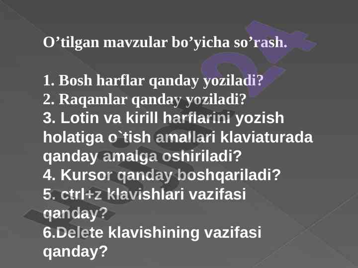 Komp'yuterdagi kalkulatorni ishga tushirish