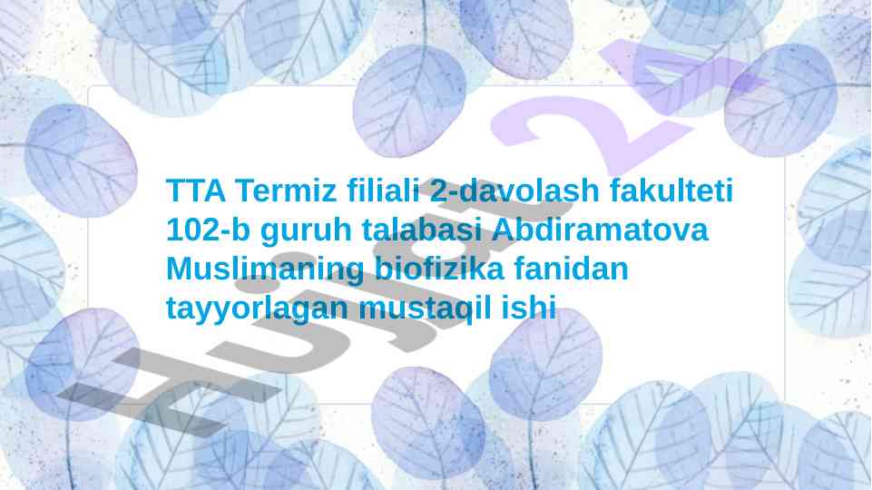 Kompyuter tomografiyasi va uni ishlashining fizik asoslari