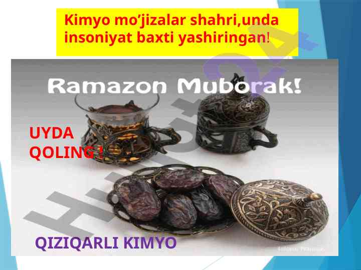 Kimyo mo’jizalar shahri va uning sifati