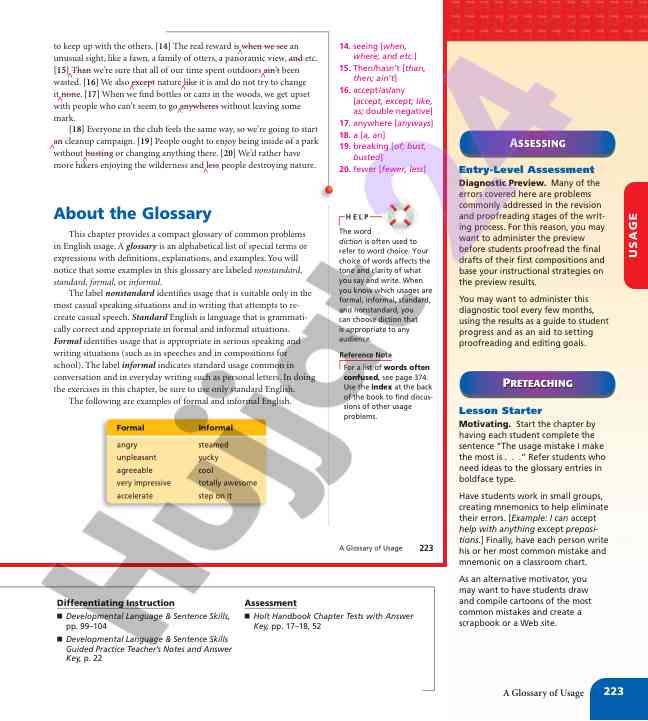 Nature conservation and outdoor enjoyment guidelines