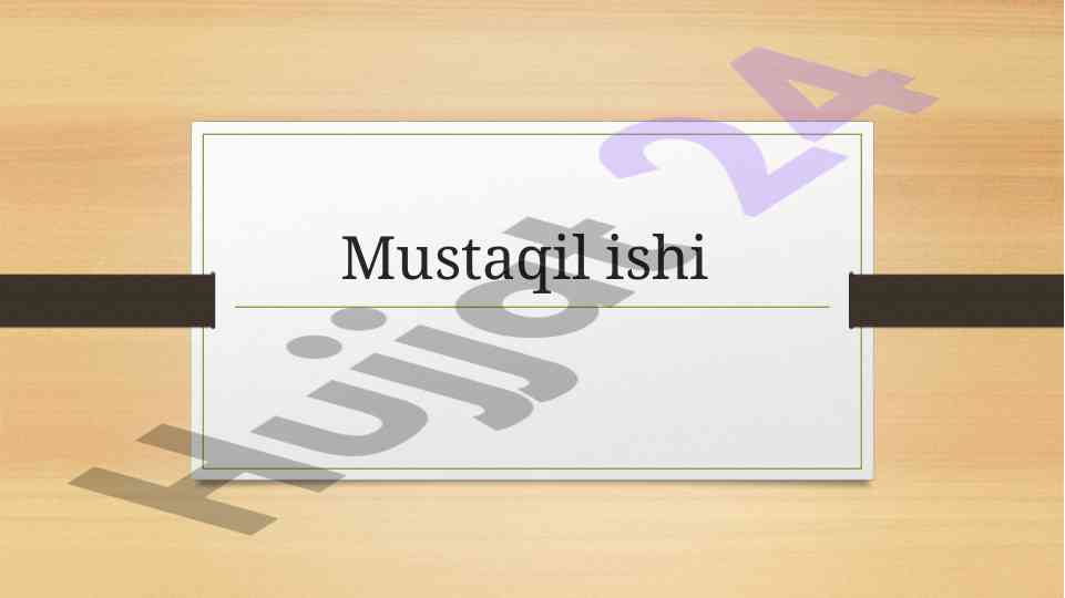 O'zbekistonda inson huquqlari kafolati kreash