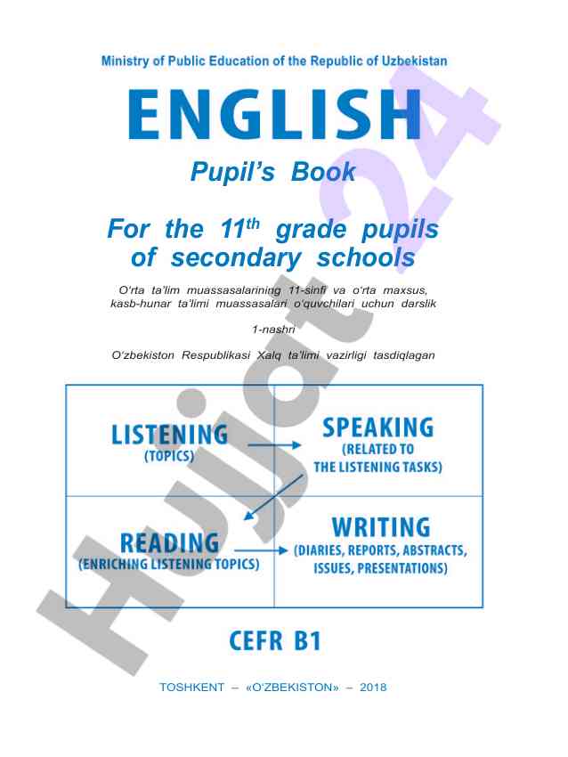 Darslik pupil’s book for 11th grade students