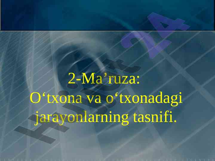 O‘txona qurilmalarini klassifikatsiyasi va yoqilishi