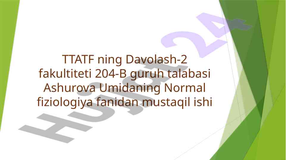 Qo’zg’aluvchan to’qimalarda bioelektrik hodisalar