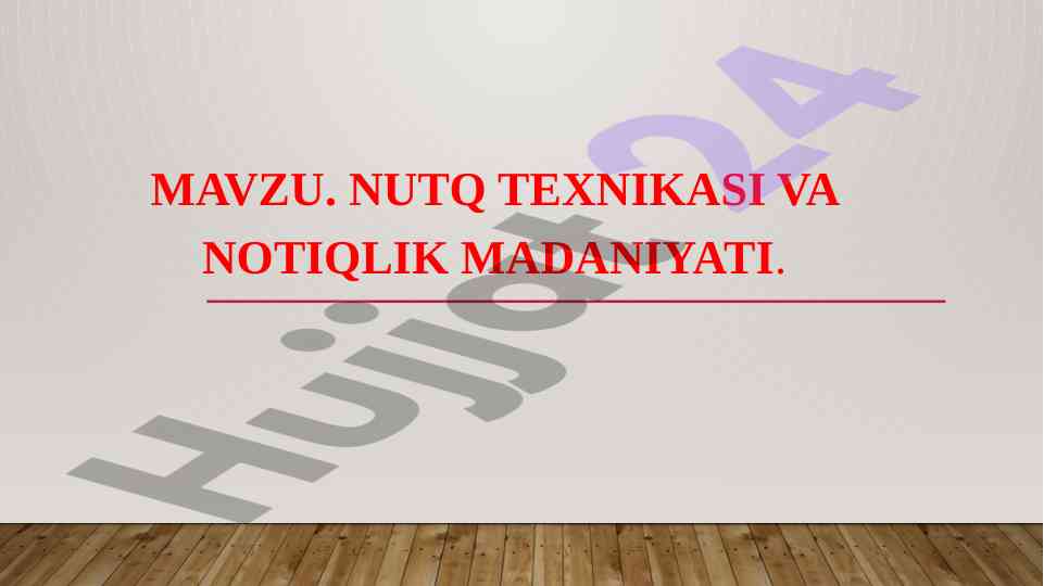 Nutq texnikasi va notiqlik madaniyati tahlili