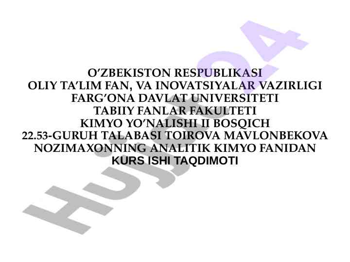 Kuchsiz kislota va kuchsiz asos ertmalari muvozanati