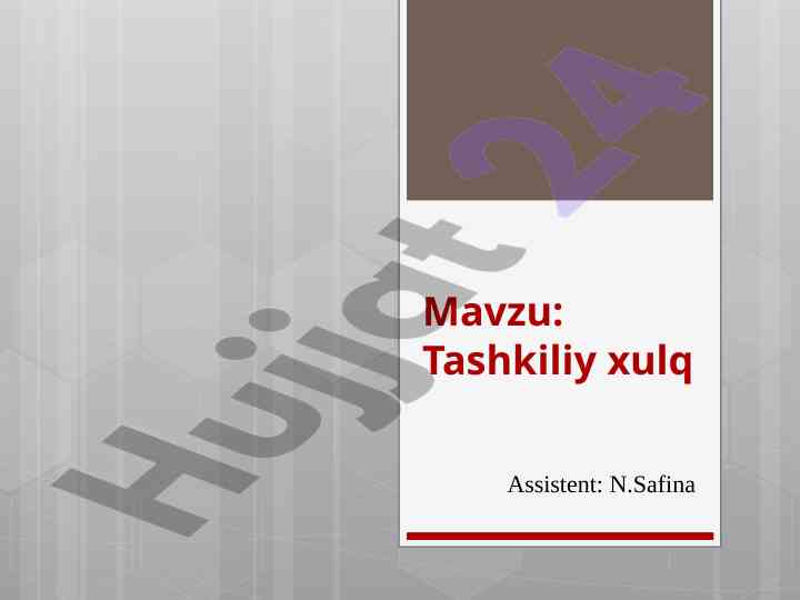 Tashkiliy xulq asoslari va tadqiqot maqsadlari
