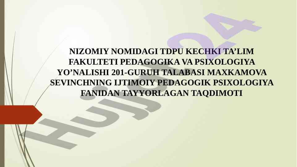 Ijtimoiy pedagogik fikrlarga islom ta'limotida qarash