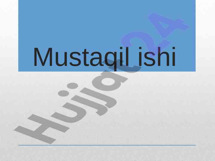 Muhandislik gidrometerialogik qidiruv ishlari texnologiyalari