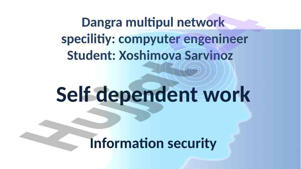 Understanding information security and its applications