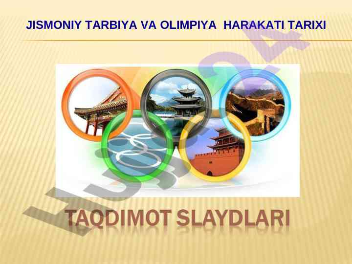 Jismoniy tarbiya va olimpiya harakati tarixi
